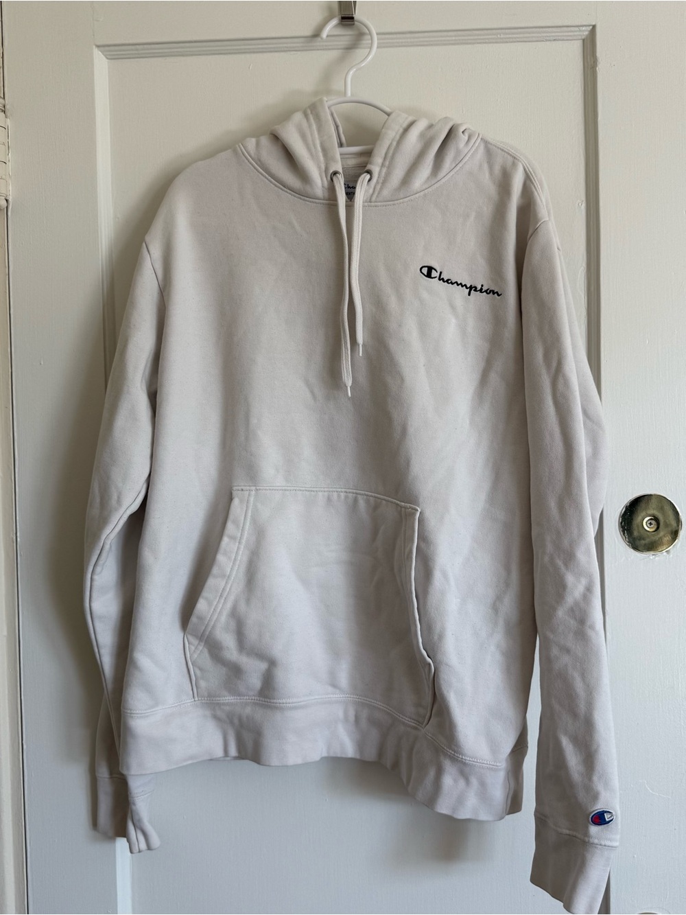 Champion Men's Crewneck Hoodie with Script Logo
